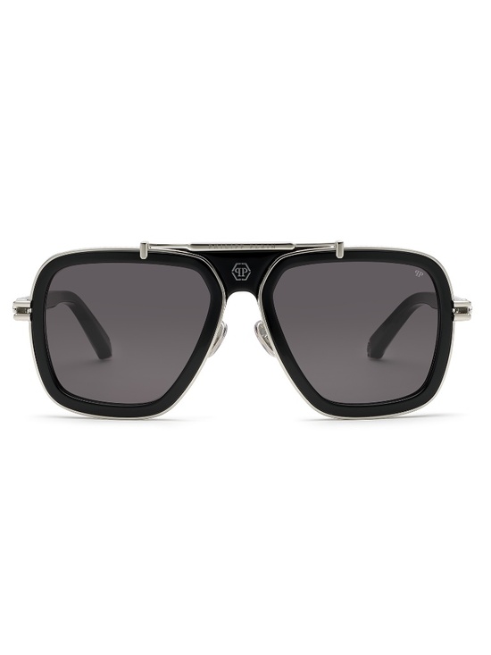Philipp Plein Other - NIB | Philipp Plein | Icon Oversized Pilot Sunglasses - SPP109 Black/Silver